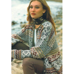 MNSTERSTRIKKET CARDIGAN - Oppskrift